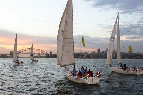 Corporate sailing challenge, Sydney
