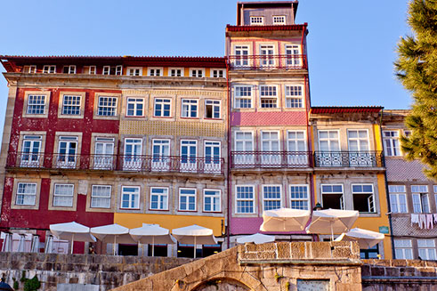 Portugal colorful buildings