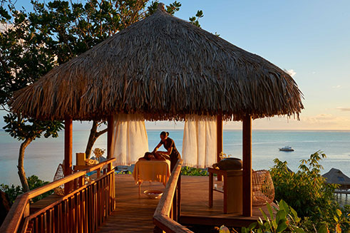 Tahiti ocean side massage
