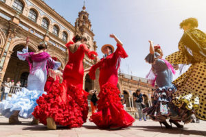 Dancers in Sevilla, Spain
