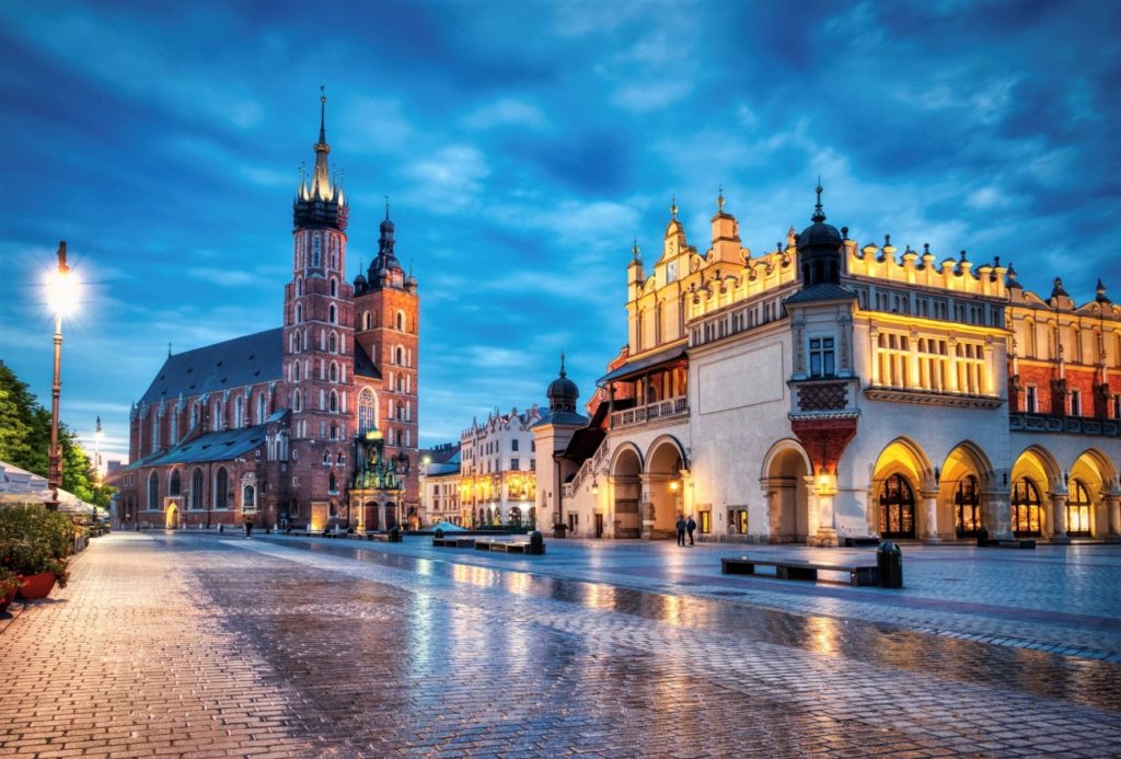 Krakow, Poland -The Main Market Square
