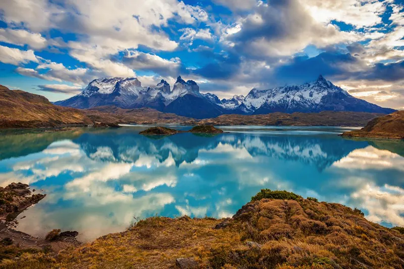 Lake and mountains in Chile